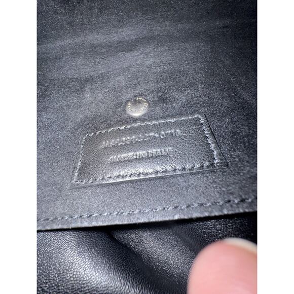 Yves Saint Laurent Black Leather Teddy Bucket Bag W Interior Snap Pouch W COA - Picture 8 of 13